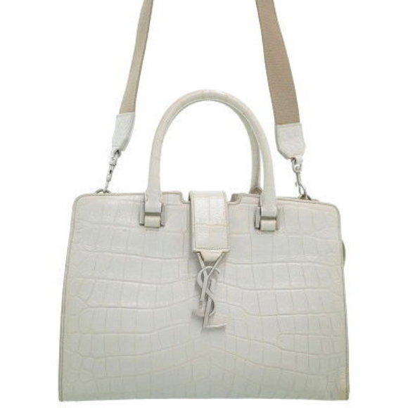 SAINT LAURENT PARIS Crocodile Cabas Bag - Picture 1 of 8